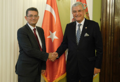 31 October 2018 National Assembly Deputy Speaker Veroljub Arsic and the Chairman of the Turkish Grand National Assembly Committee on Foreign Affairs Volkan Bozkir